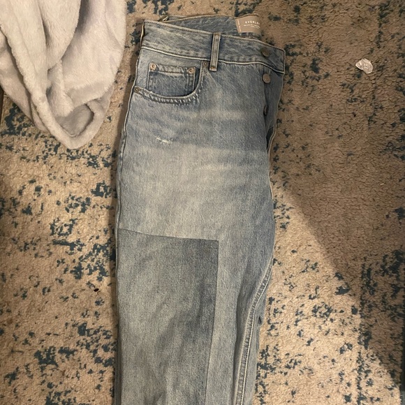 Everlane 90s Cheeky Jean - Patched Blue size 29W - Picture 4 of 6